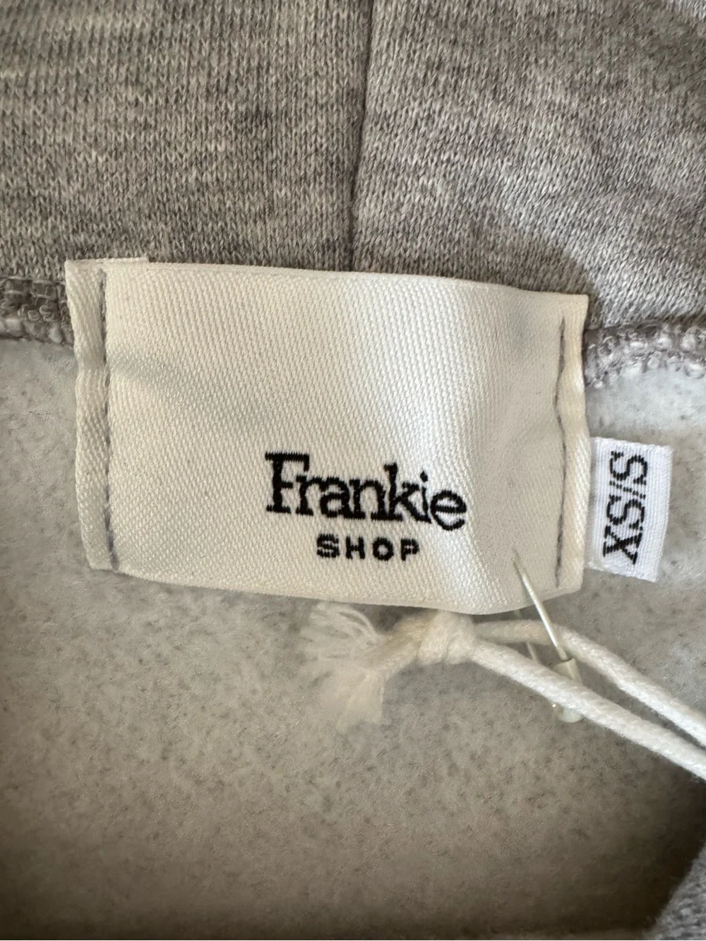 The Frankie Shop Alex Sleeveless Statement Shoulder Hoodie NWT | Heather Grey